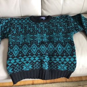 Shetland Wool Ski Sweater